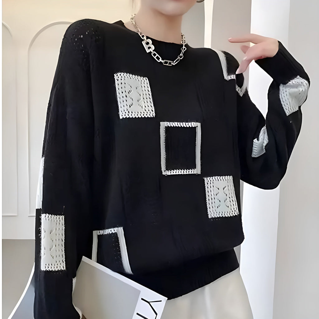 Eleganter Strick-Pullover