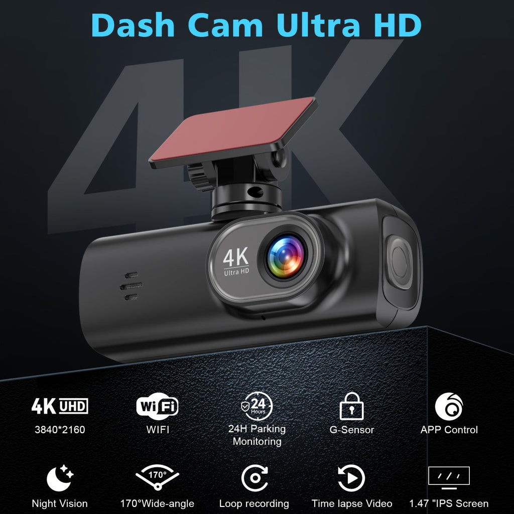 4K Ultra Dashcam – Schlanke Sicherheit sowie scharfe Bilder bei jeder Fahrt