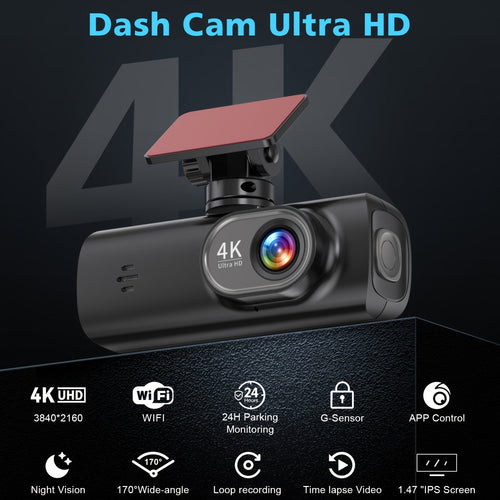 4K Ultra Dashcam – Schlanke Sicherheit sowie scharfe Bilder bei jeder Fahrt