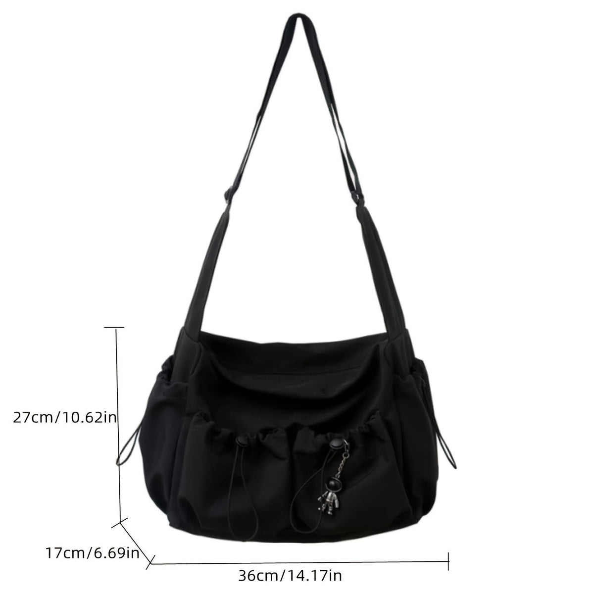 UrbanEase Umhängetasche – Kordelzug Schultertasche inklusive großer Kapazität