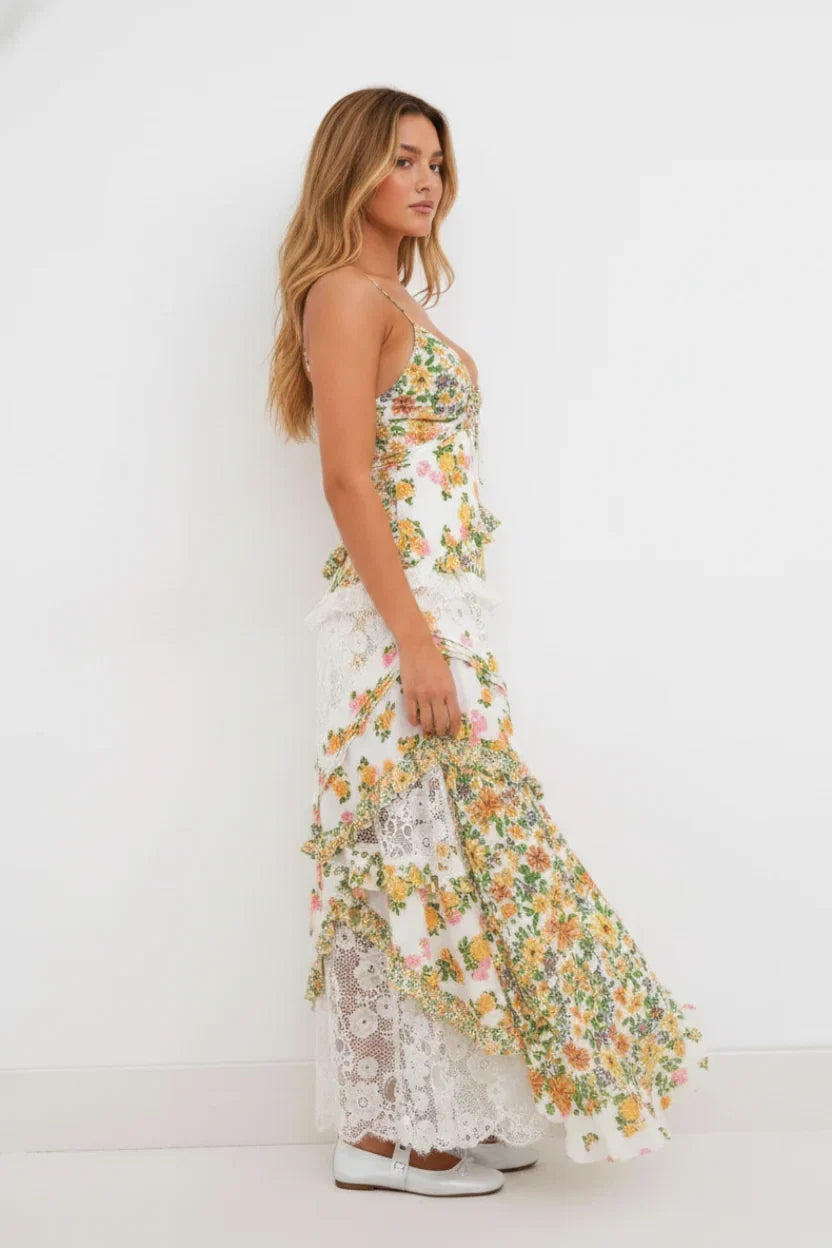 Flattering – Maxikleid mit Blumenmuster