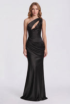 Twisted – Satin-Maxikleid mit Cut-outs