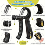 PowerGrip Handtrainer Set – 5-in-1 für Starke Hände sowie Unterarme