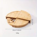 Bamboo Delights Käse- und Snackbrett Set – Originell und Funktional für Gemütliche Momente