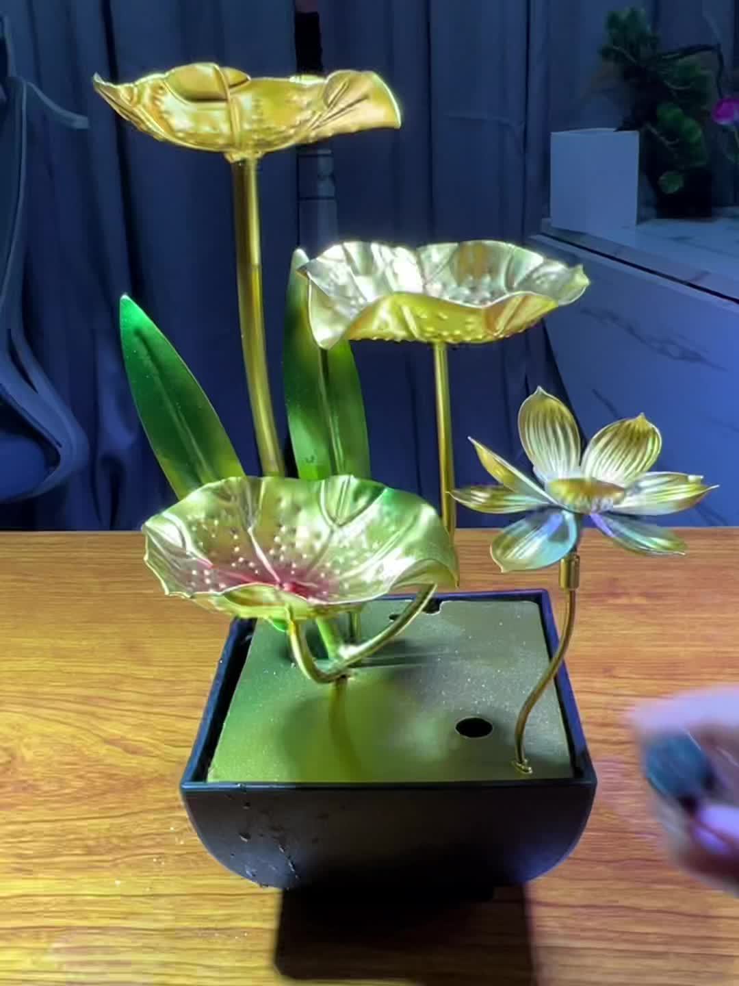 Serene Lotus Innenbrunnen – Beruhigend sowie Stimmungsvoll