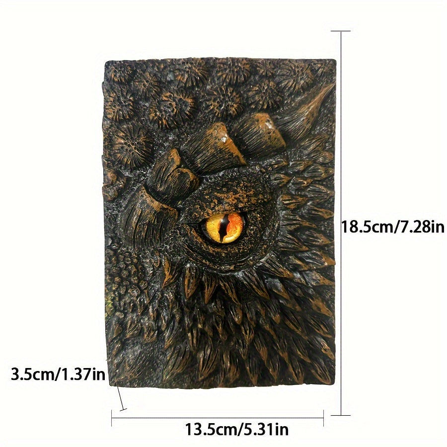 Fantasy Notizbuch mit Drachenauge – Strapazierfähig und Kunstvoll