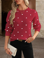 Zara Polka-Dot Pullover – Lässig und Modisch für Damen im Herbst und Winter