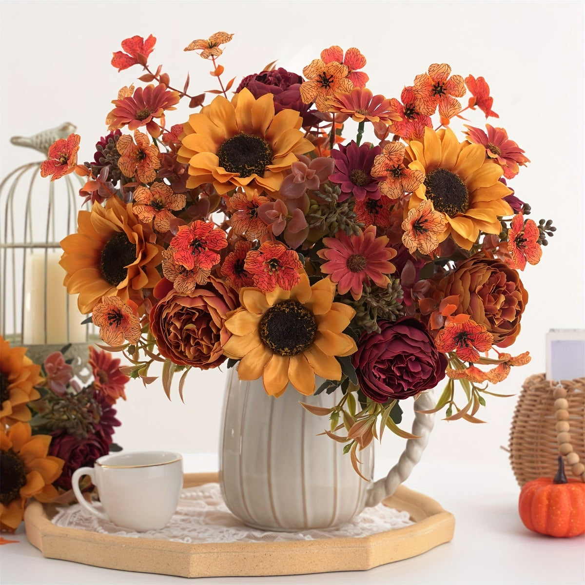 Herbst Blumenarrangement Set – Farblich sowie Stimmungsreich für Jeden Raum