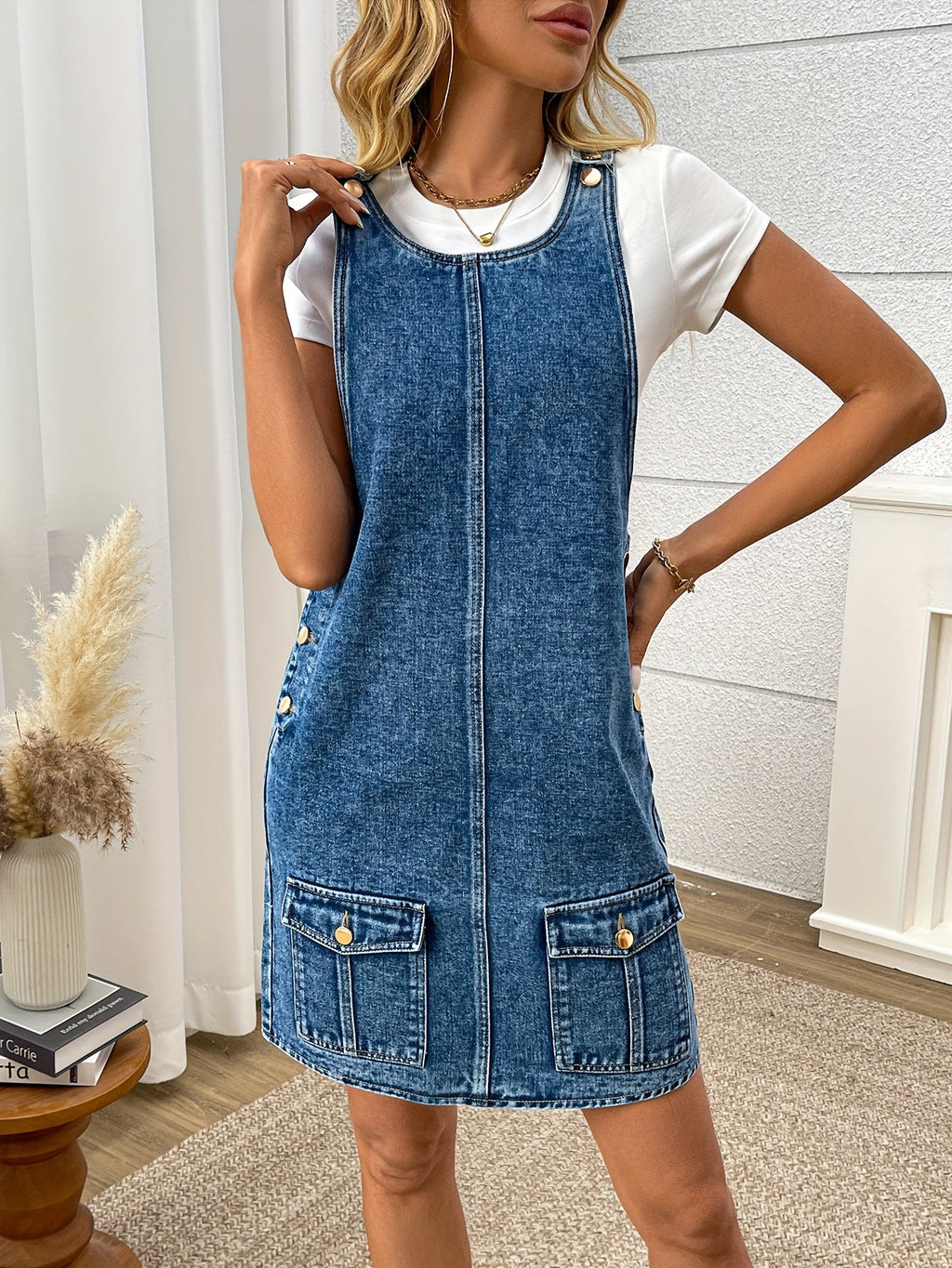 Morin Denim Overall Kleid – Lässig sowie Chic