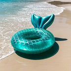 Mermaid Scale Aufblasbarer Pool Float – Ergonomisches Design inklusive Kissen