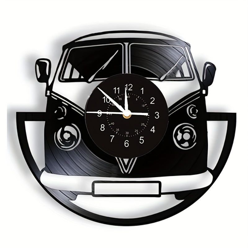 Vintage Minibus Wanduhr: Retro-Charme für jeden Raum