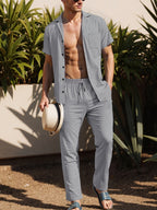 BreezeWear Herren Leinen Set – Luftig und Elegant für den Sommer