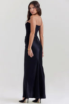Damen Abendkleid mit Corsage und Drapierung