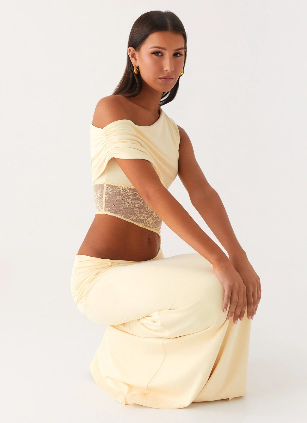 Maxikleid mit A-Linien-Rock