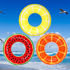 Frucht-Themen Aufblasbare Poolfloats: Set aus 3 strapazierfähigen Ringen