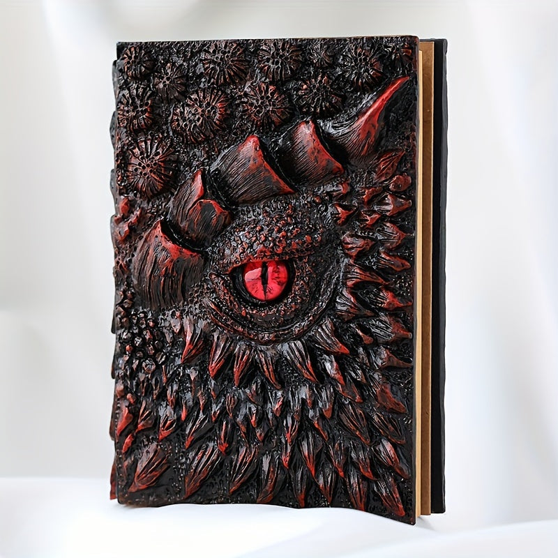 Fantasy Notizbuch mit Drachenauge – Strapazierfähig und Kunstvoll