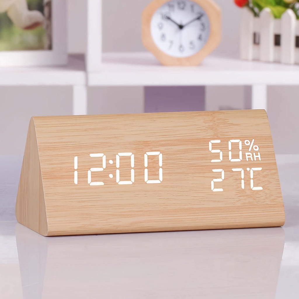 TriWood LED Wecker – Funktionales sowie Minimalistisches Design