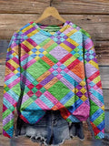 Bunter geometrischer Pullover