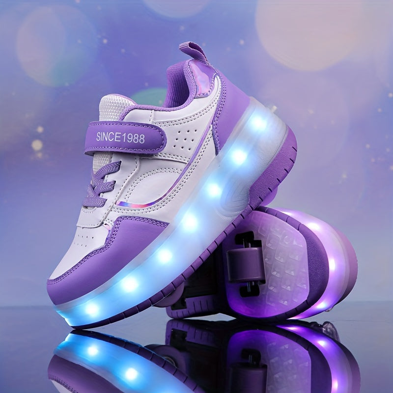 FlashRider Leuchtende Rollschuh-Sneakers – Ideal für Kinder mit Lichterspektakel
