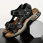 Premium Herren Leder Sandalen – Verstellbar sowie Mit Dämpfung