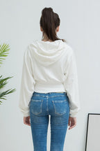 Locker geschnittener Hoodie mit hoher Taille