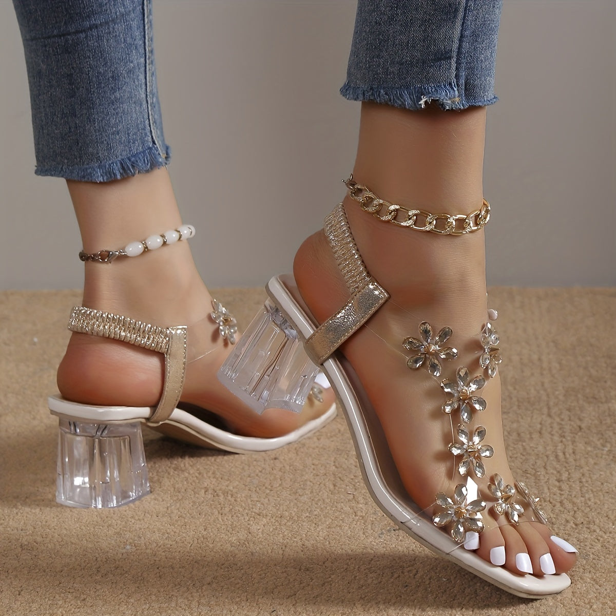Blumenfest Sandalen für Damen - Luftig sowie Schick für Sonnige Tage