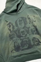 Hoodie in Grün