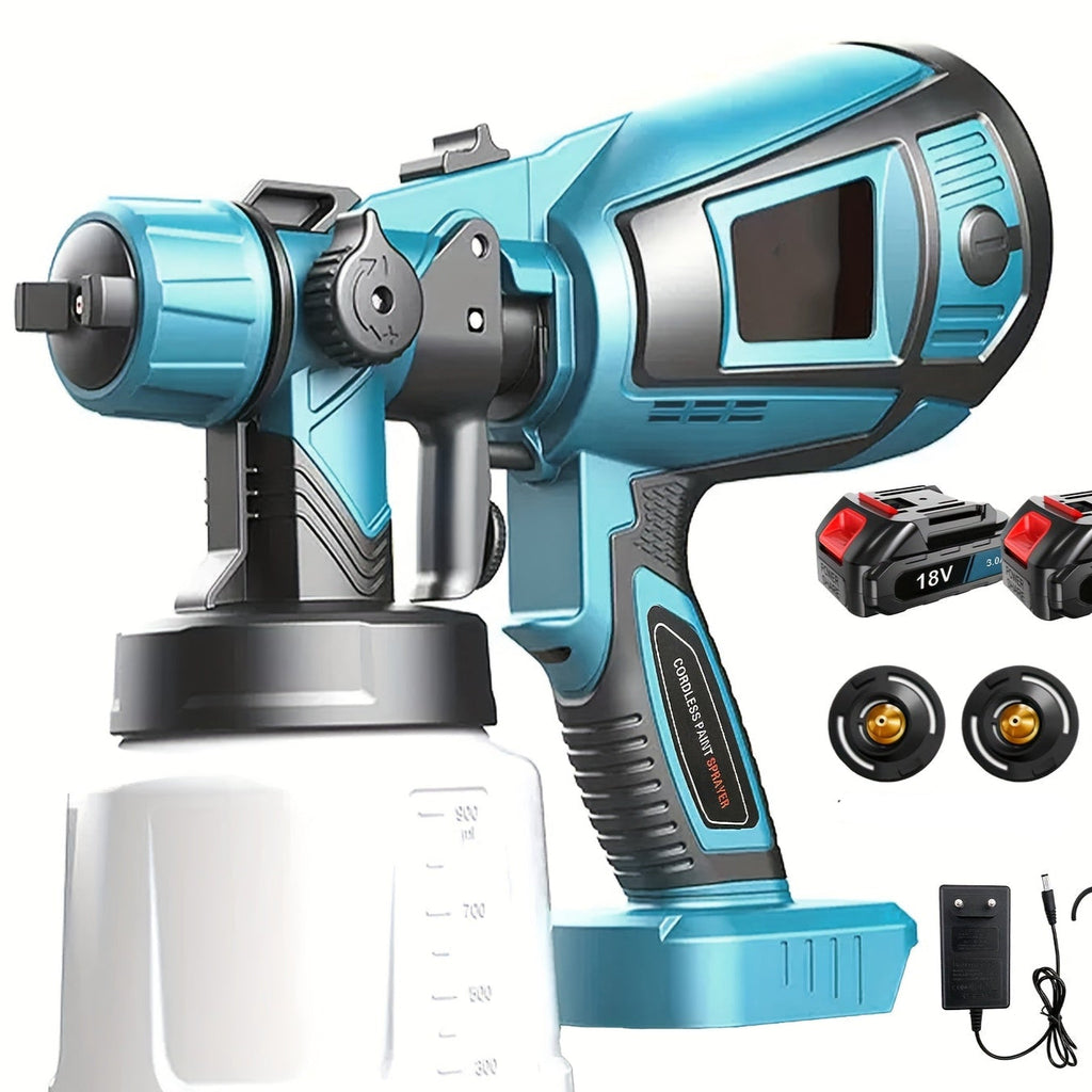 ProSpray Farbsprüher – Kabellos mit 2 Batterien sowie 1000ml Abnehmbarem Behälter
