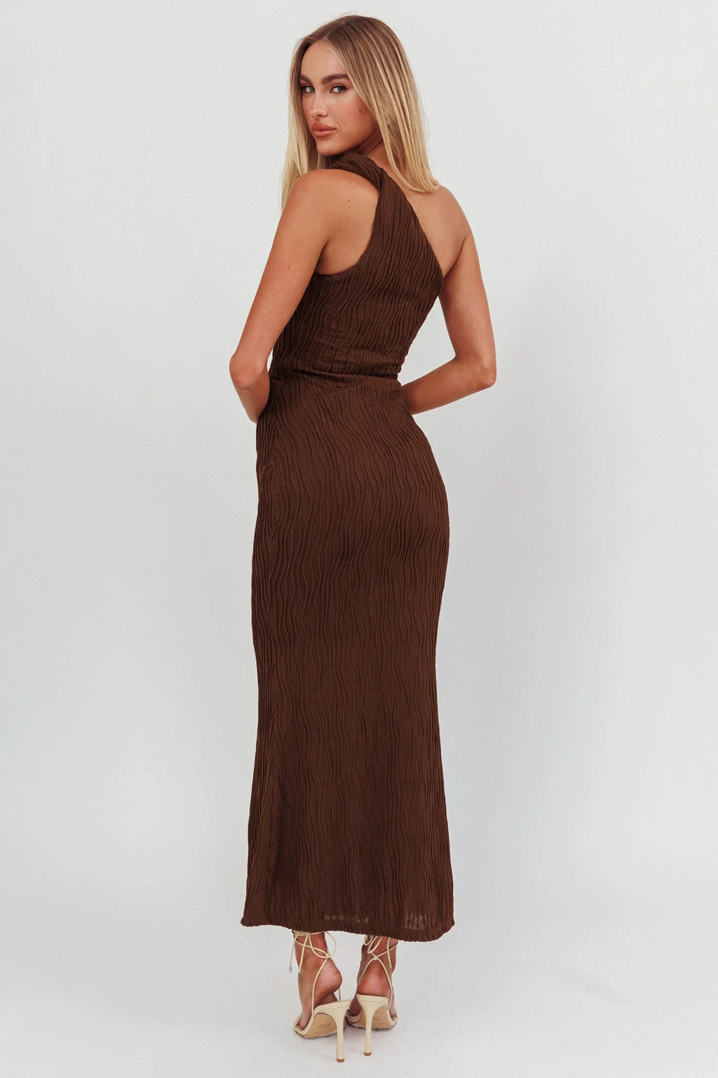Maxikleid mit One-Shoulder-Design