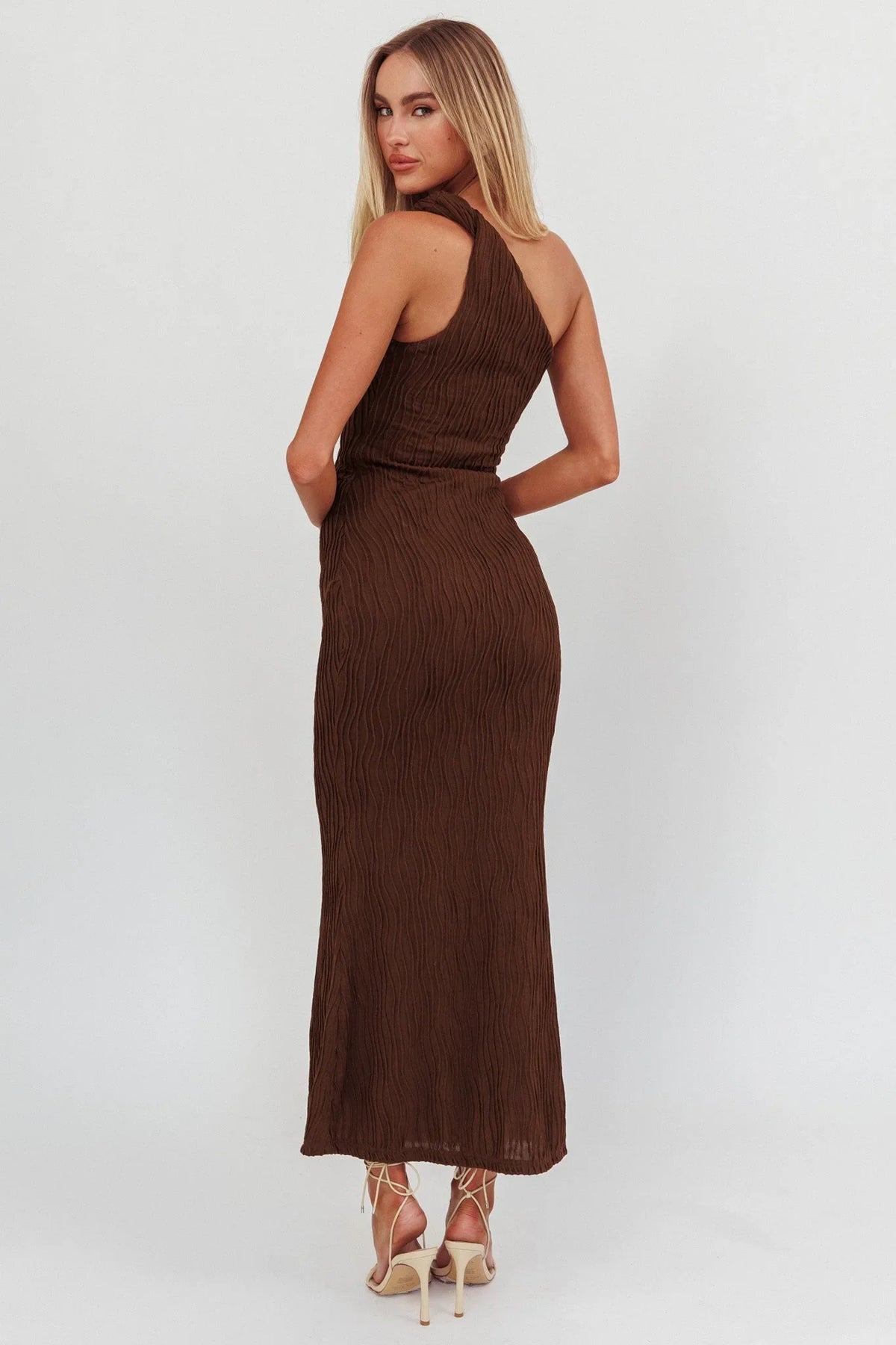 Maxikleid mit One-Shoulder-Design