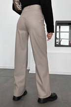 Hose mit Patchwork und Leder