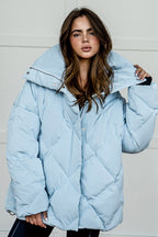 Locker geschnittene Jacke mit Baumwolle