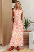 Made – Spitzen-Maxikleid mit Blumenmuster