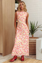 Made – Spitzen-Maxikleid mit Blumenmuster