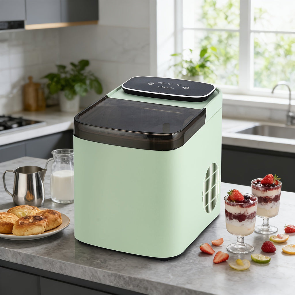Selbstreinigende Eiswürfelmaschine mit Zwei Eiswürfelformaten für den Alltag