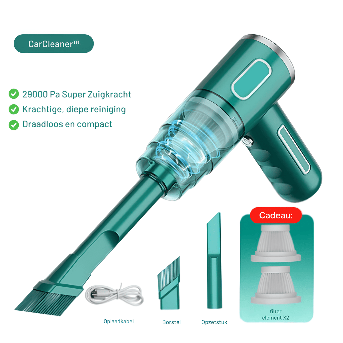 PowerCleaner: Kabelloser Auto-Staubsauger