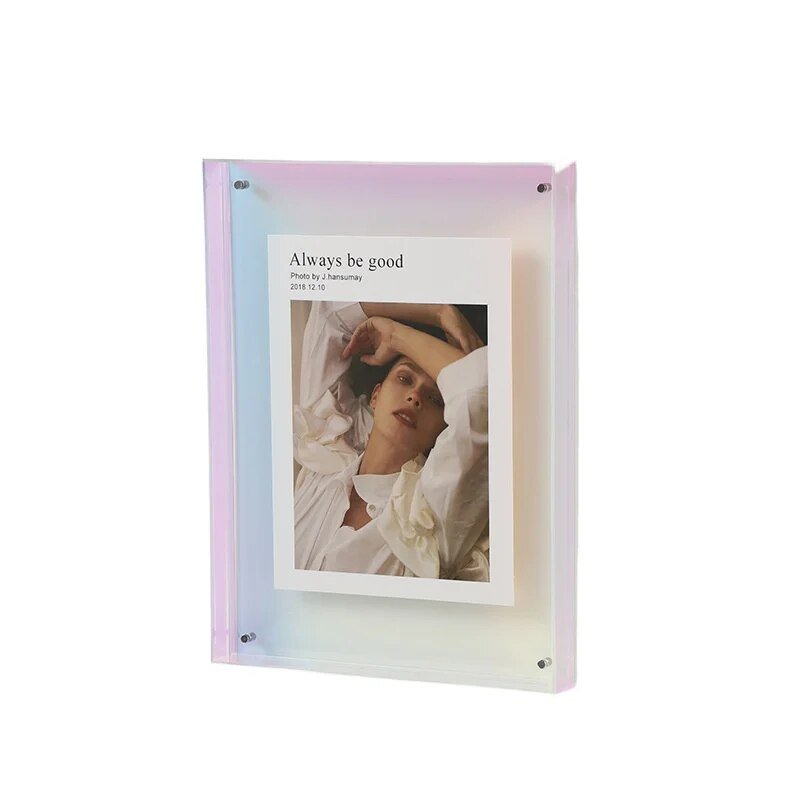Lebendiger Acryl-Displayrahmen: Moderner farbiger Bilderhalter