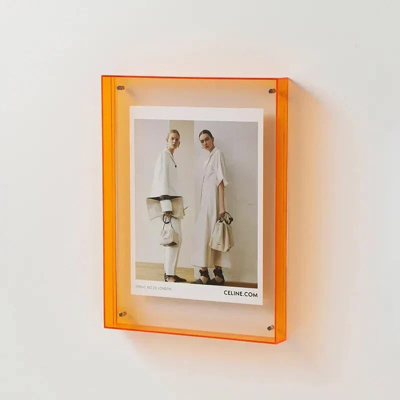 Lebendiger Acryl-Displayrahmen: Moderner farbiger Bilderhalter