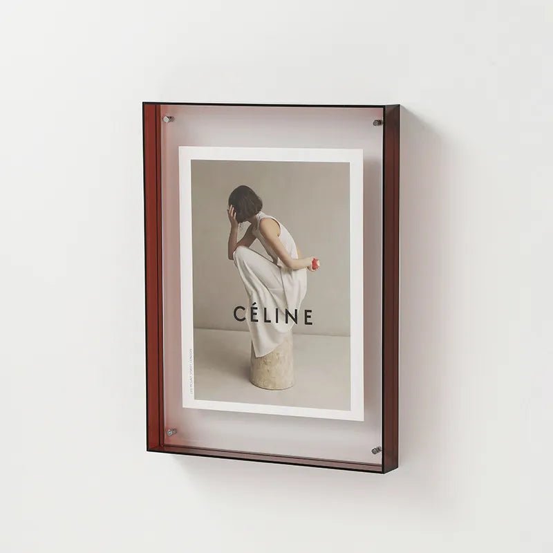 Lebendiger Acryl-Displayrahmen: Moderner farbiger Bilderhalter