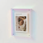 Lebendiger Acryl-Displayrahmen: Moderner farbiger Bilderhalter