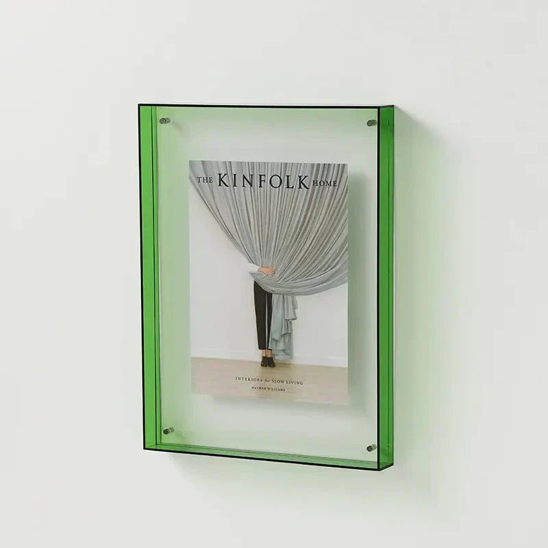 Lebendiger Acryl-Displayrahmen: Moderner farbiger Bilderhalter