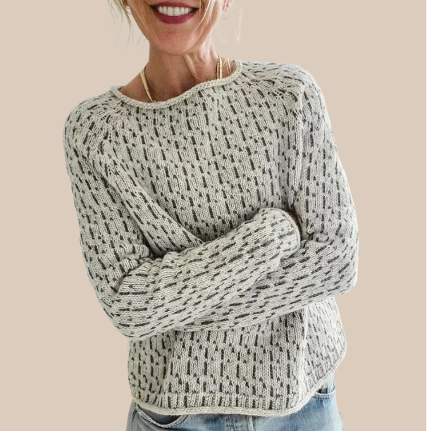 Gemütlicher Textur Strickpullover