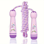 Unicorn Springseil - Gemütliches Springseil für Kinder inklusive Holzgriffen