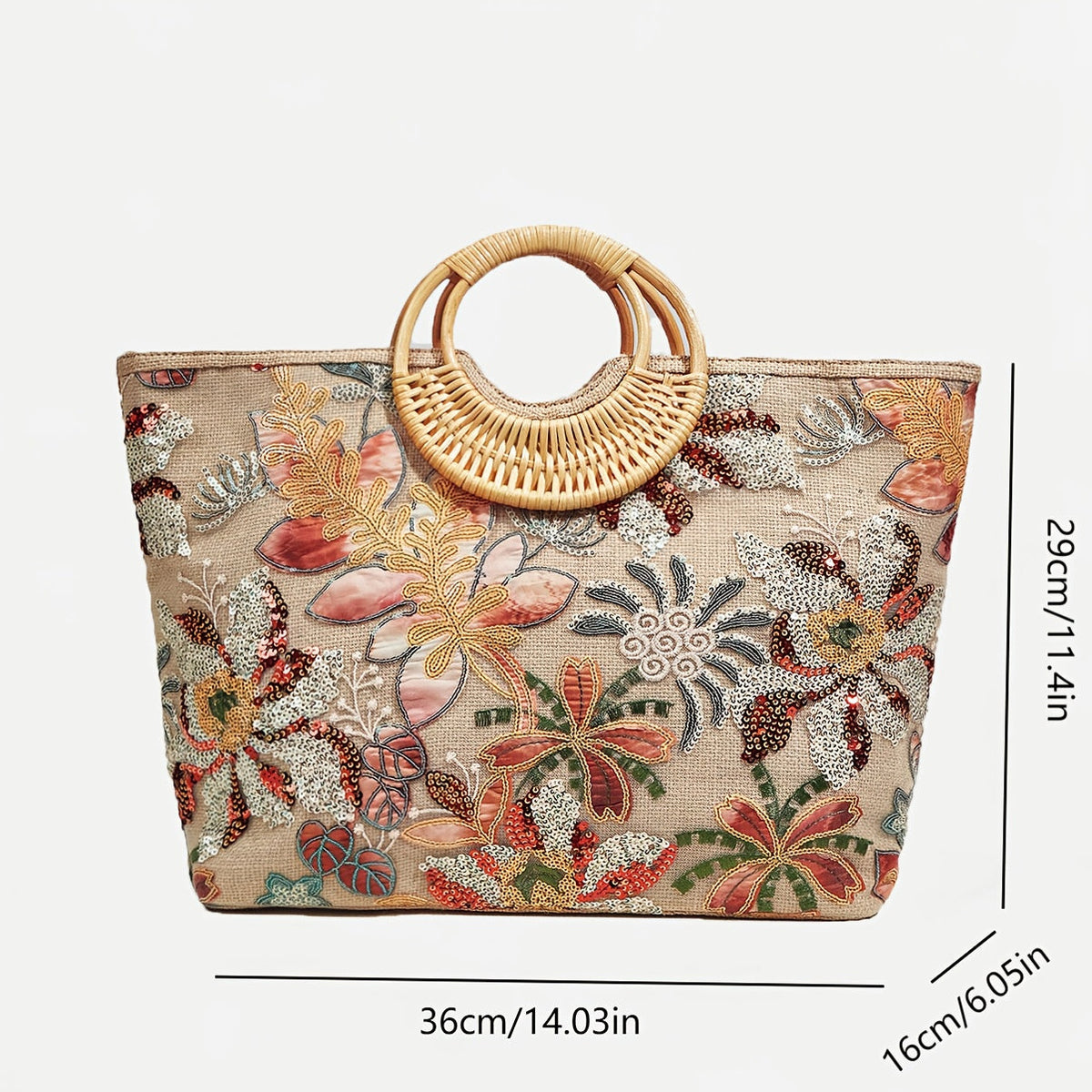 Florale Eleganz Tote – Elegant und Praktisch