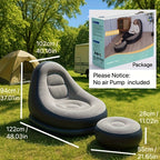 Aufblasbares Sofa-Lounger inklusive Fußstütze – Wasserdicht & Bequem