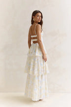 Sweet – Maxikleid mit offenem Rücken und Volants