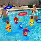 Aufblasbares Wasser-Bowling-Set: Lustiges Poolspiel für alle