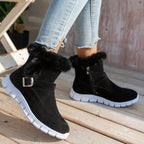Warme Samt-Schneestiefel für Damen – Komfortabel und Elegant