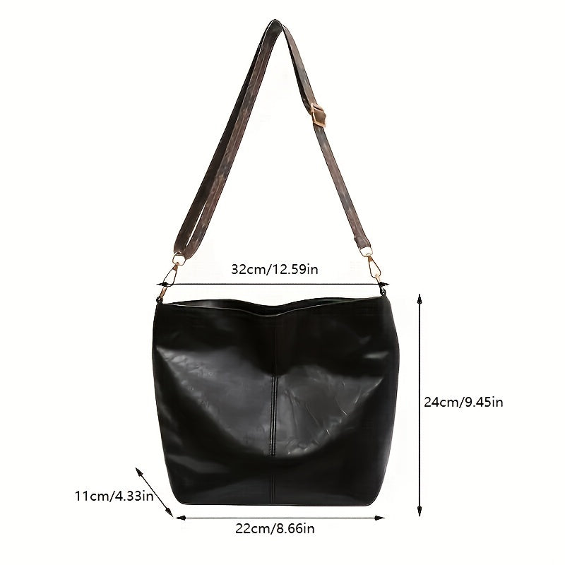 Breite Geometrische Tasche – Große Kapazität Crossbody inklusive Retro-Vibe