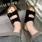 Retro-Sandalen mit doppelten verstellbaren Schnallen für Herren – Komfortabel und elegant für Herren